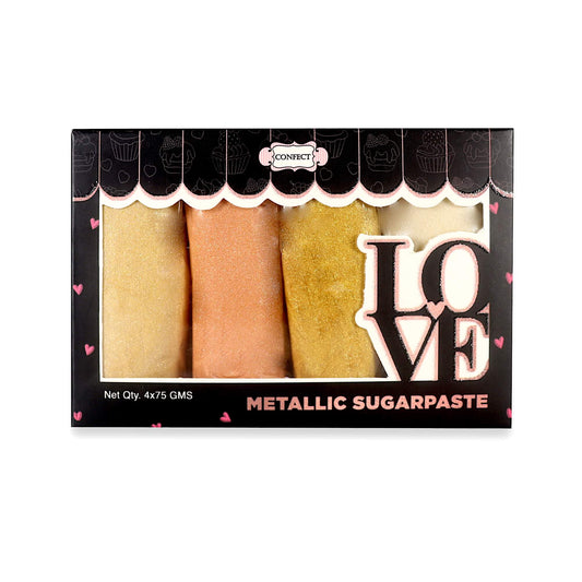 Confect Metallic Sugar Paste Multipack 2