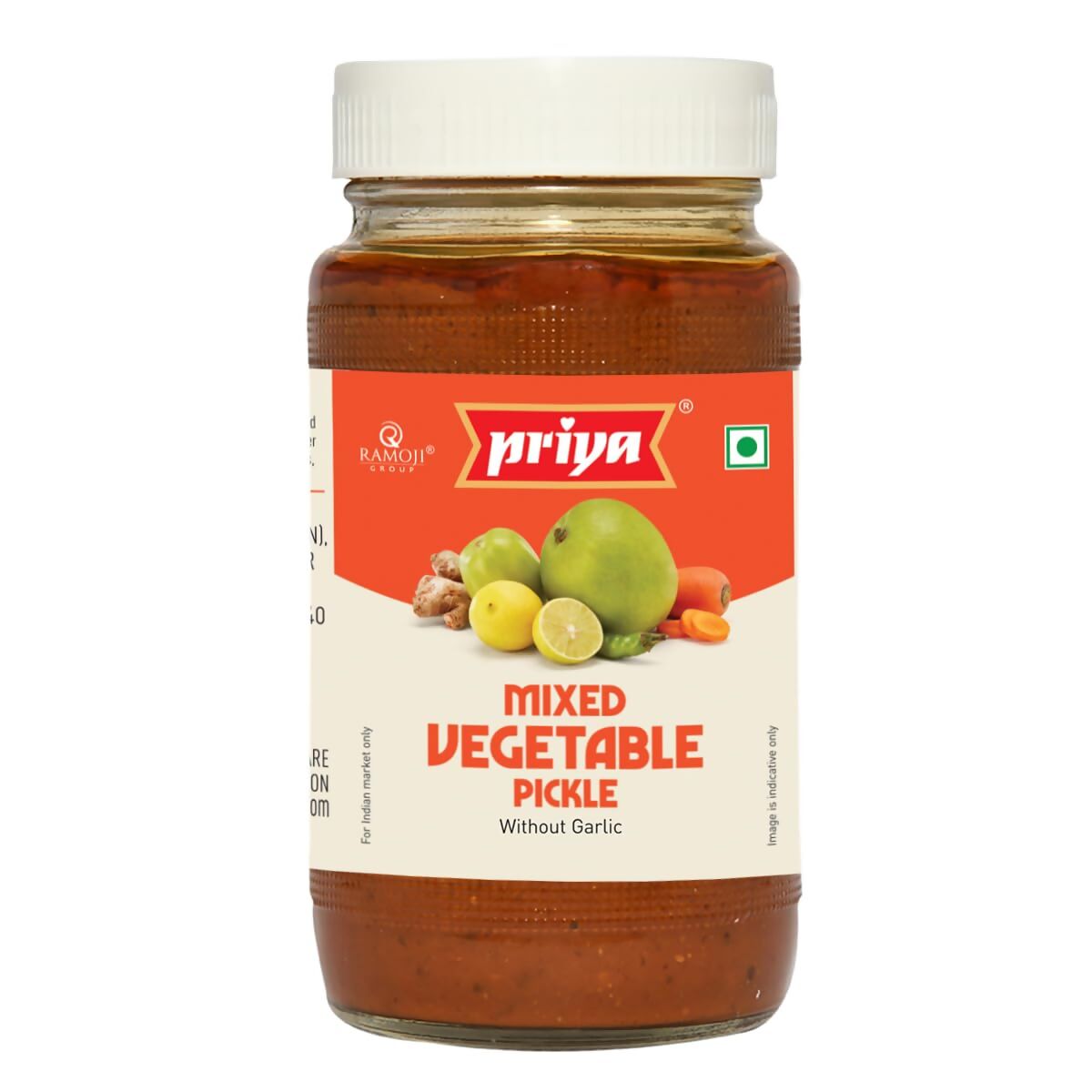 Priya Mixed Vegetable Pickle Without Garlic - Grab2buy