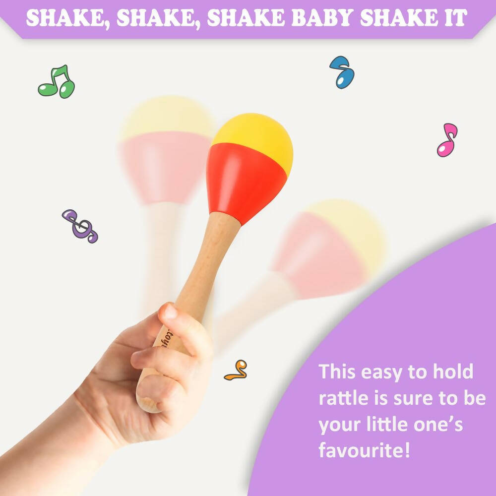 Matoyi Wooden Baby Bead Rattle - Grab2buy