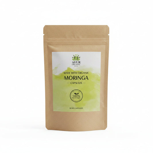 Moringa Leaf Capsules Organic | 100% Natural Grown | 90 Capsules