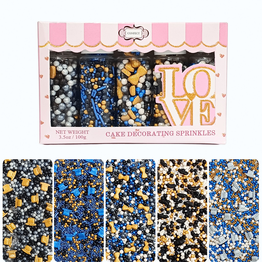 Confect Black, Blue & White | (03) Father's Day Sprinkles
