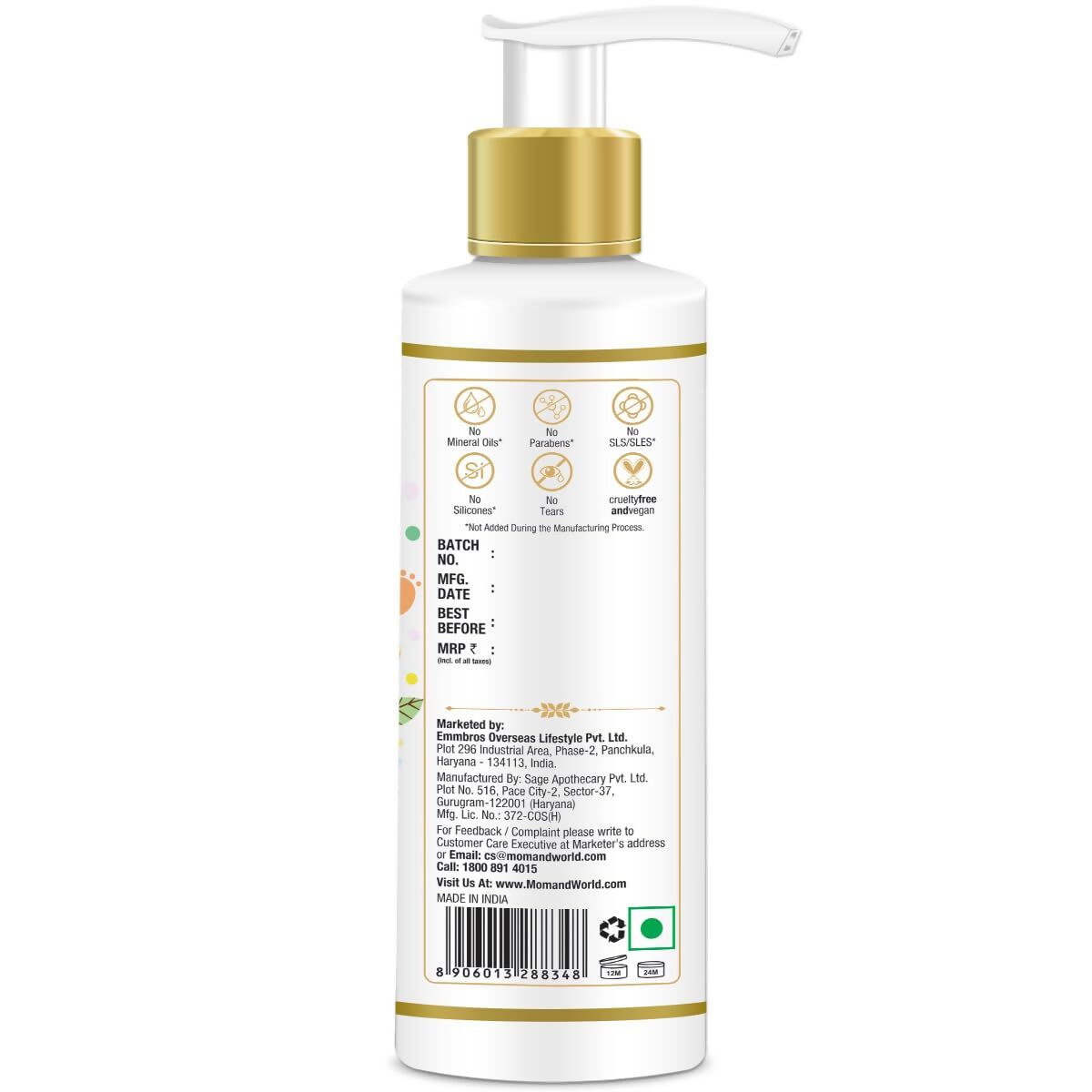Mom & World Tear Free Baby Shampoo - Grab2buy
