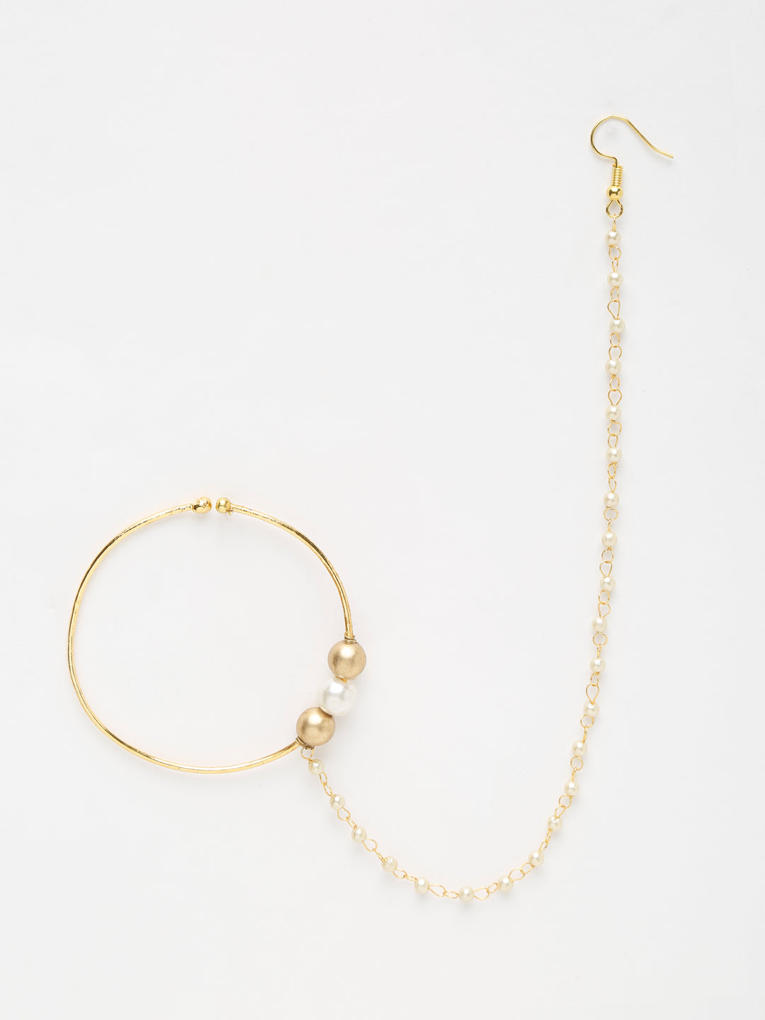 Gold Plated Stone Nose Ring - Ruby Raang - Grab2buy