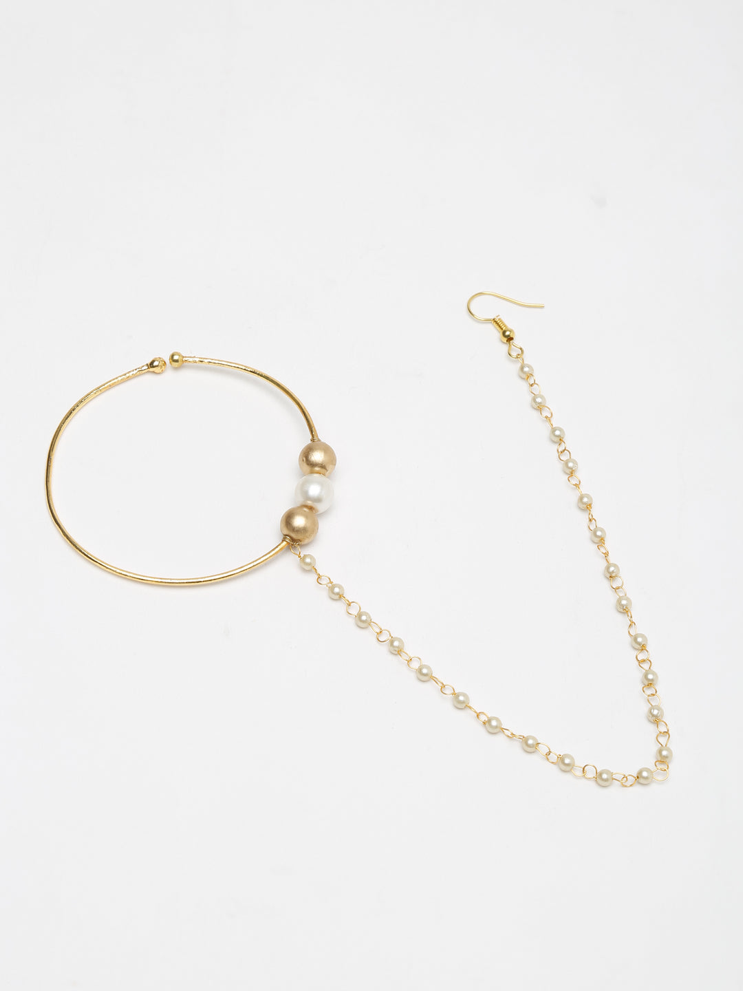 Gold Plated Stone Nose Ring - Ruby Raang - Grab2buy