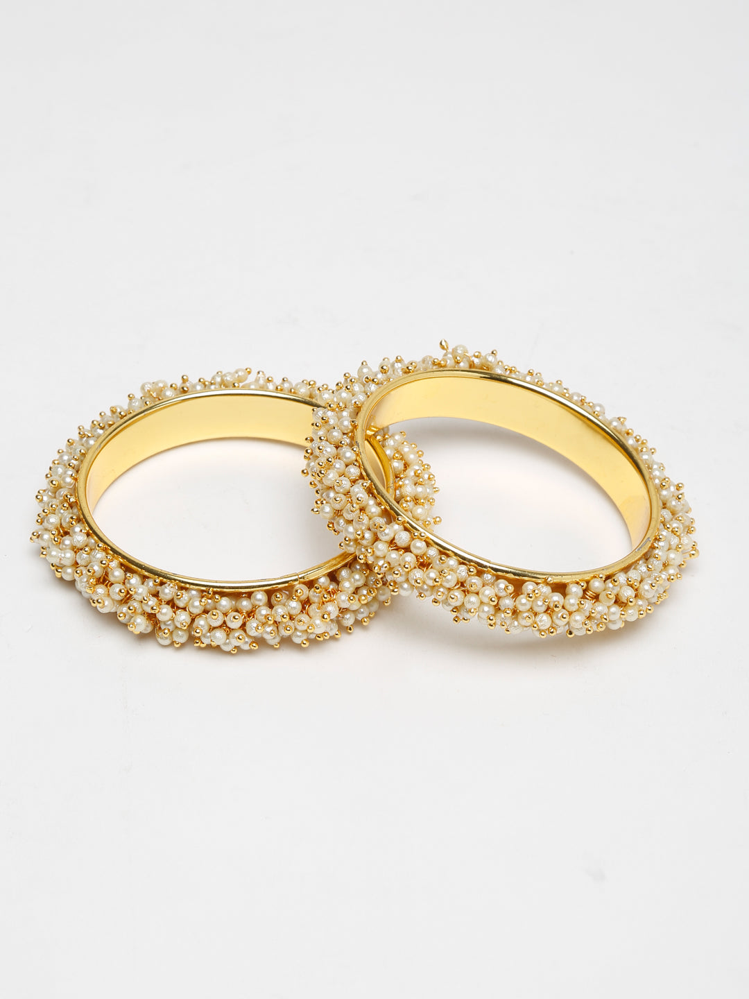 Pearl Embellished Bange Set Of 2 - Ruby Raang - Grab2buy