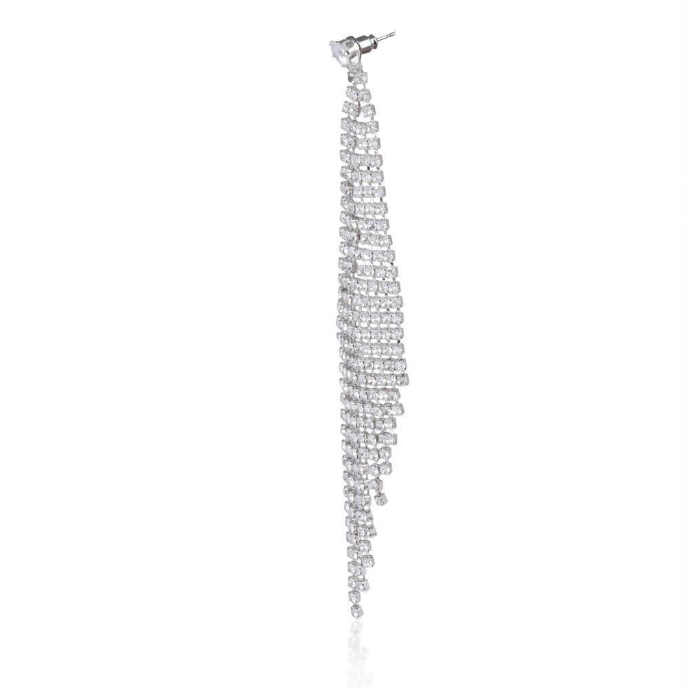 Trendoo Jewelry Silver Diamonds Drops