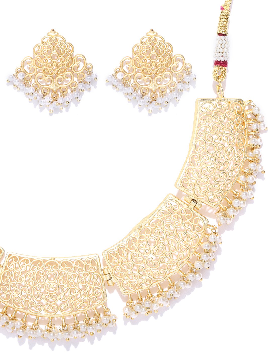 Priyaasi Women Beads Gold Plated Jewellery Set - Grab2buy