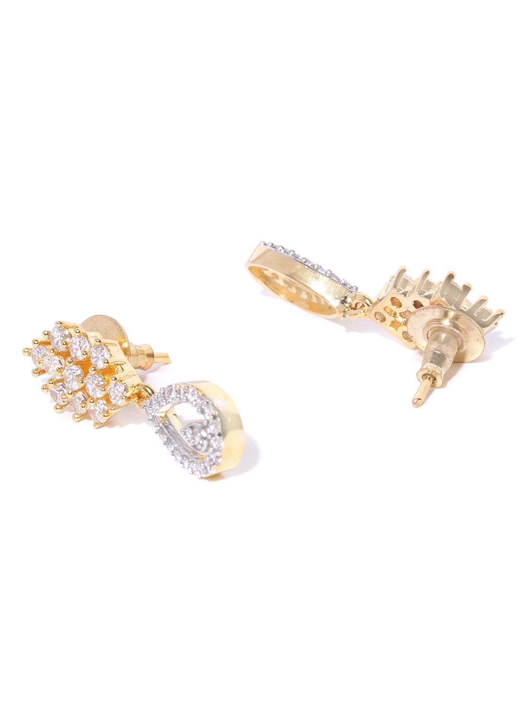 Priyaasi Women American Diamond Gold Plated Jewellery Set - Grab2buy