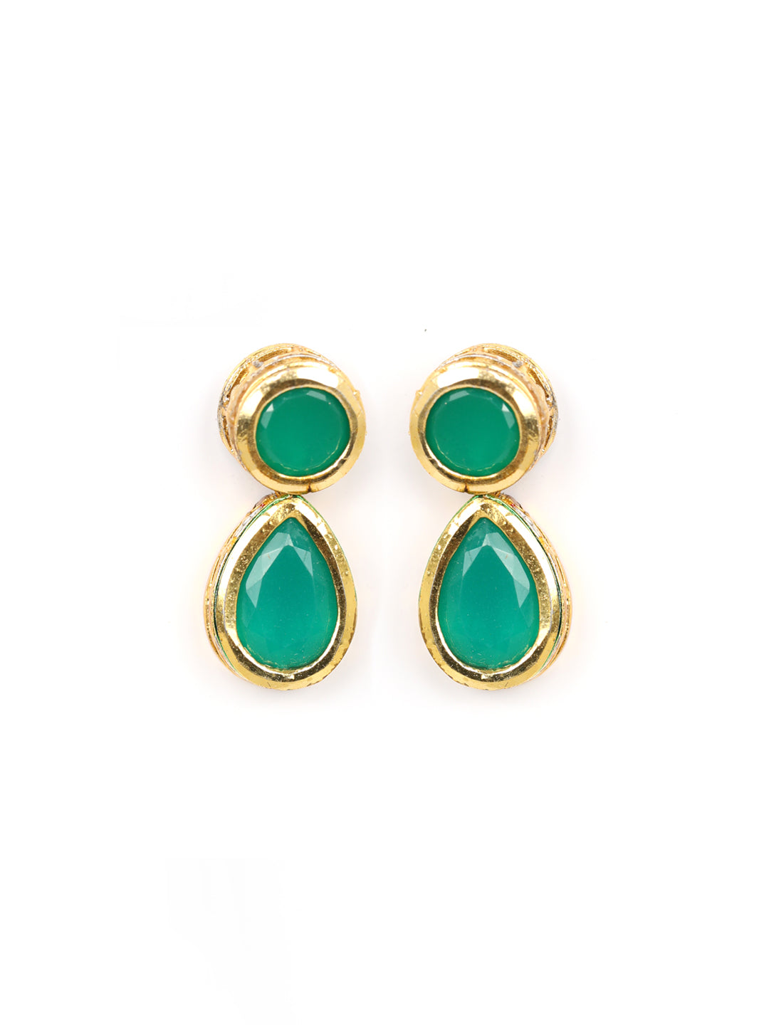 Priyaasi Women Turquoise Blue Stones Jewellery Set - Grab2buy