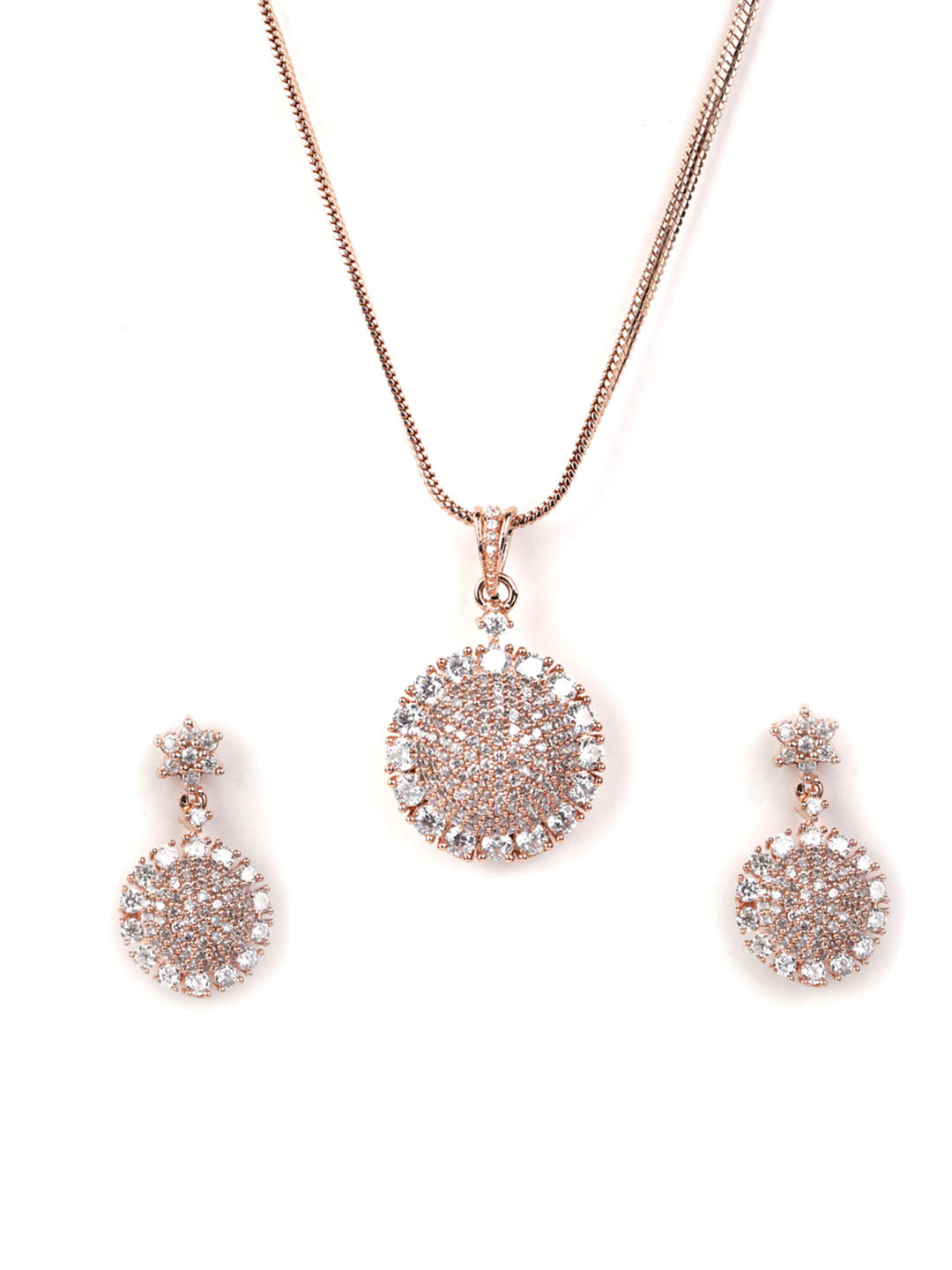 Priyaasi Women American Diamond Jewellery Sets with Ring - Grab2buy