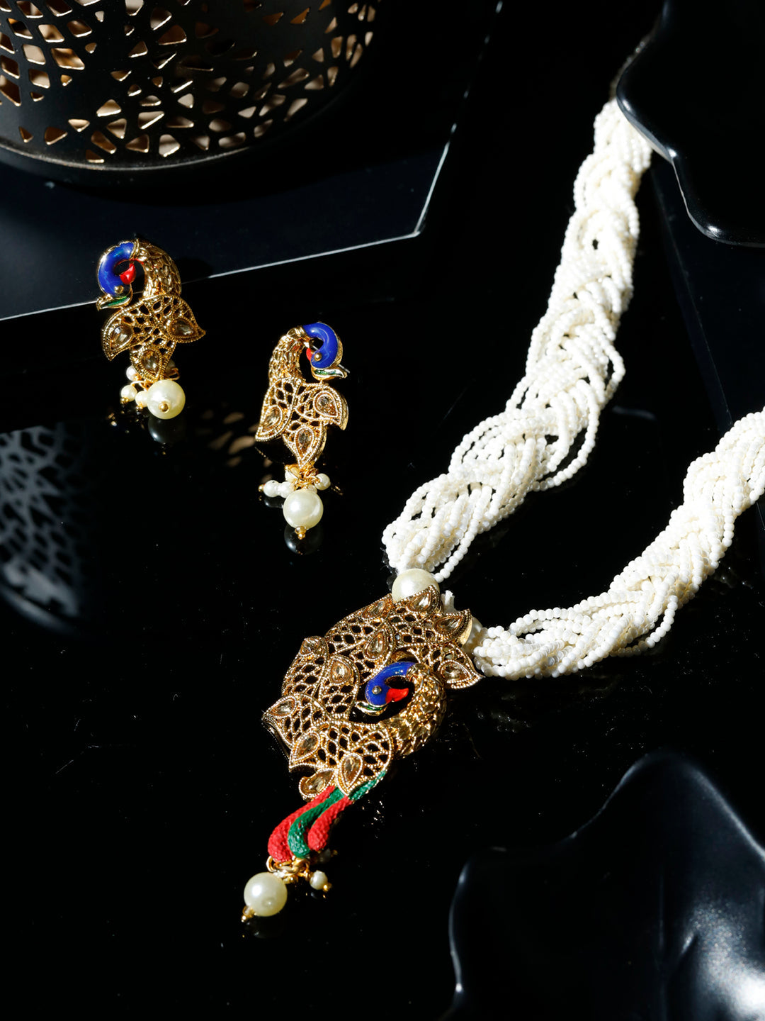 Priyaasi Women Gold Plated Peacock Jewellery Set - Grab2buy