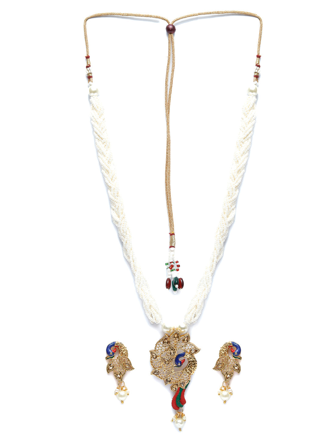 Priyaasi Women Gold Plated Peacock Jewellery Set - Grab2buy