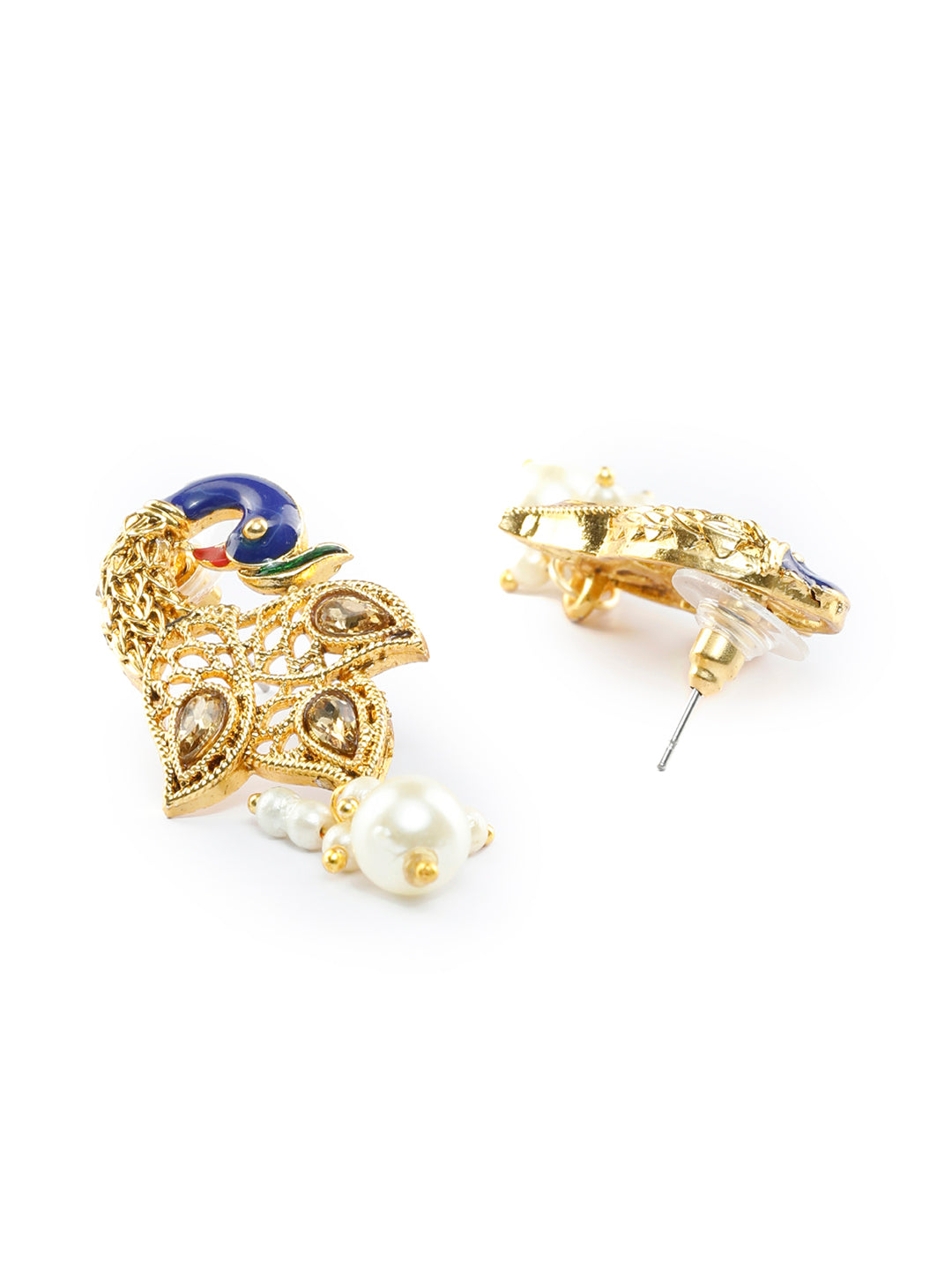 Priyaasi Women Gold Plated Peacock Jewellery Set - Grab2buy