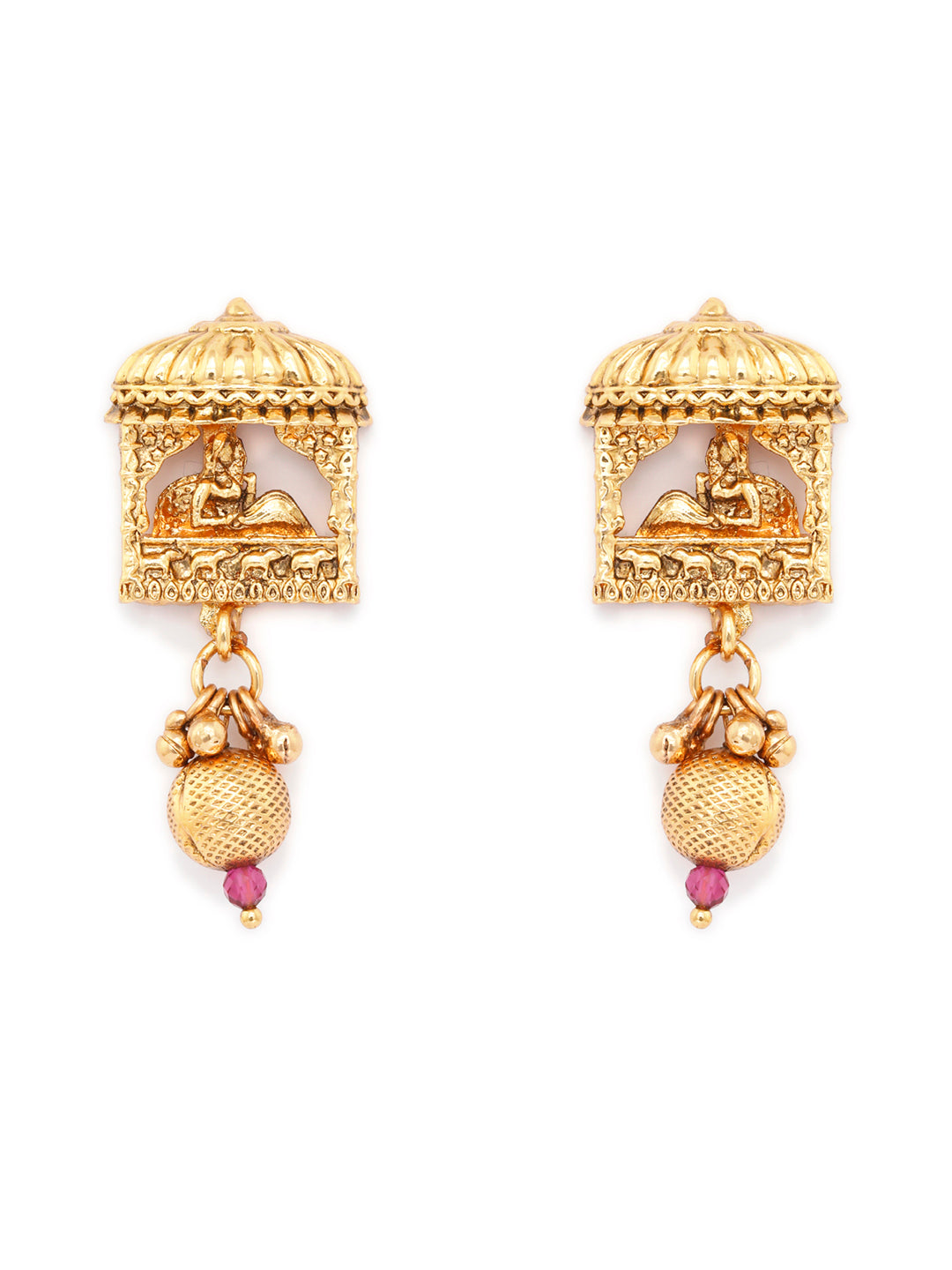 Priyaasi Women Ruby & Emerald Gold Plated Dulhan Doli Jewellery Set - Grab2buy