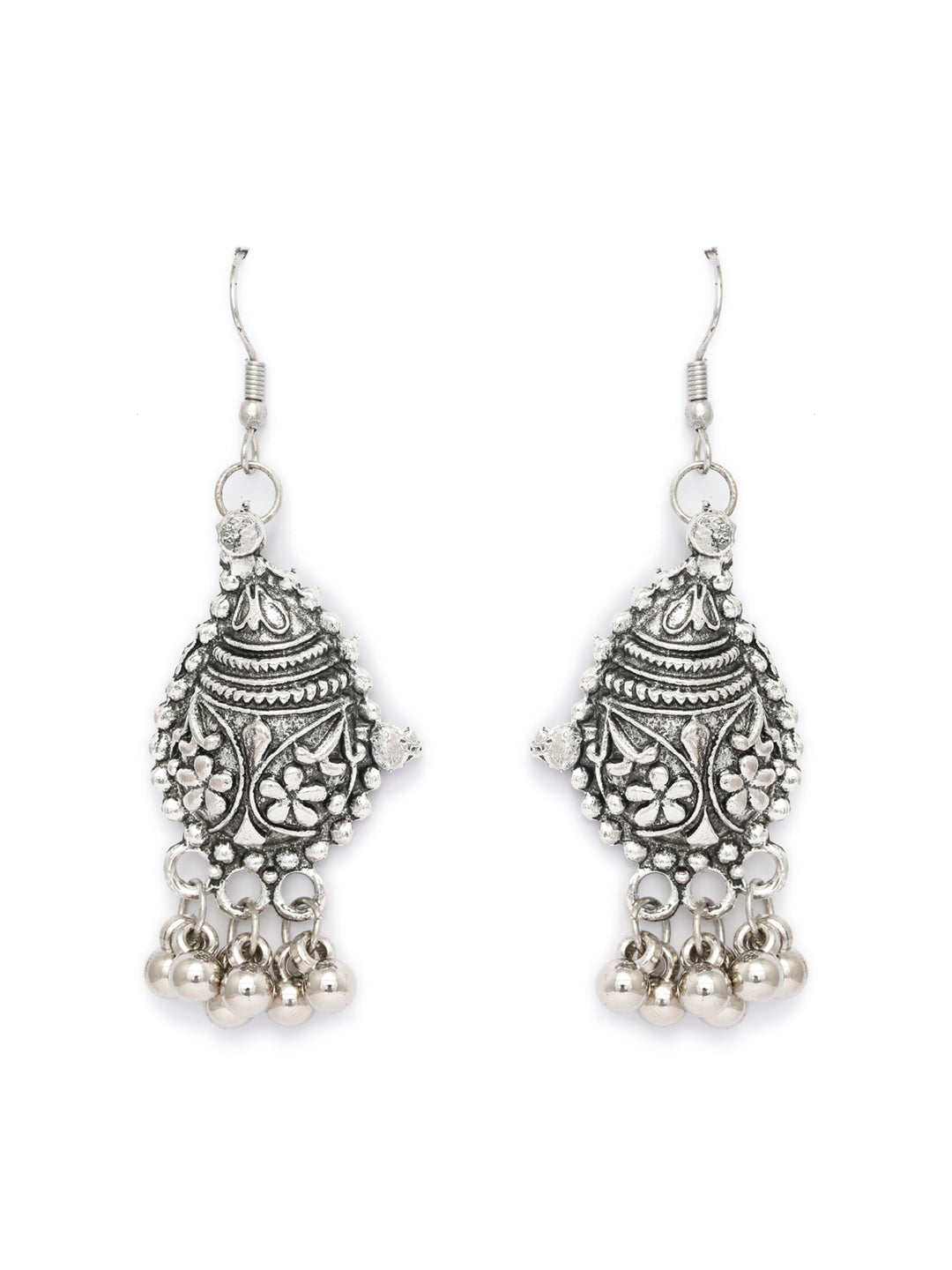 Priyaasi Women Tribal Floral Oxidised Jewellery Set - Grab2buy