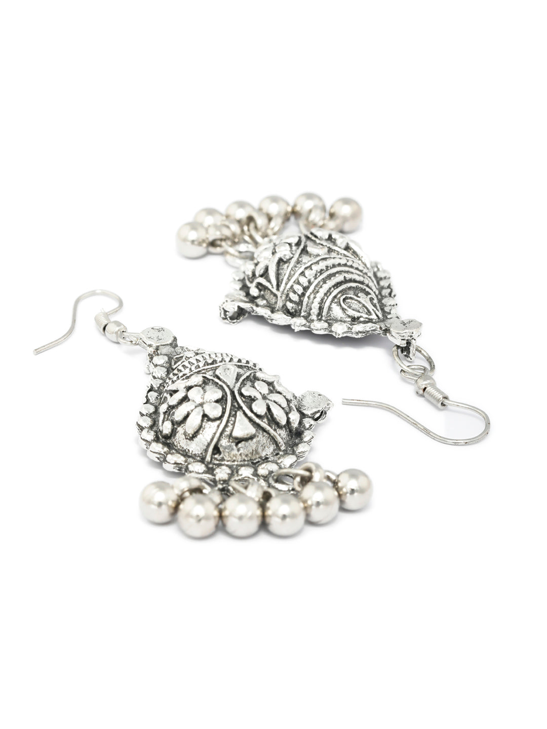 Priyaasi Women Tribal Floral Oxidised Jewellery Set - Grab2buy