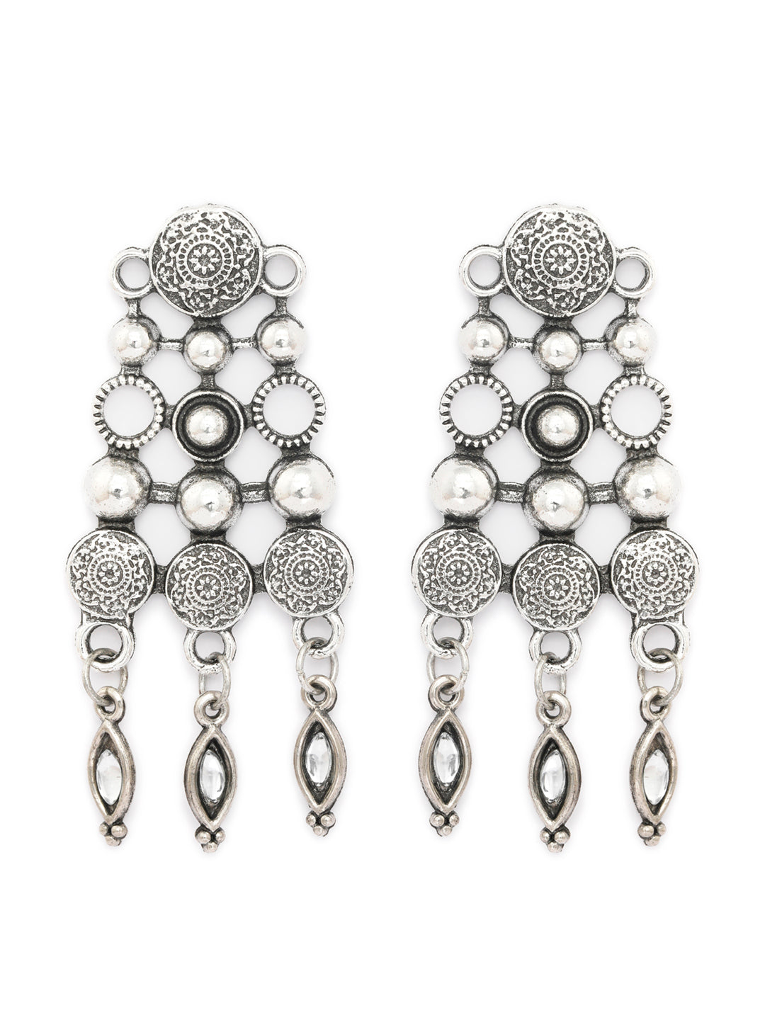 Priyaasi Women Tribal Coin Style Oxidised Jewellery Set - Grab2buy