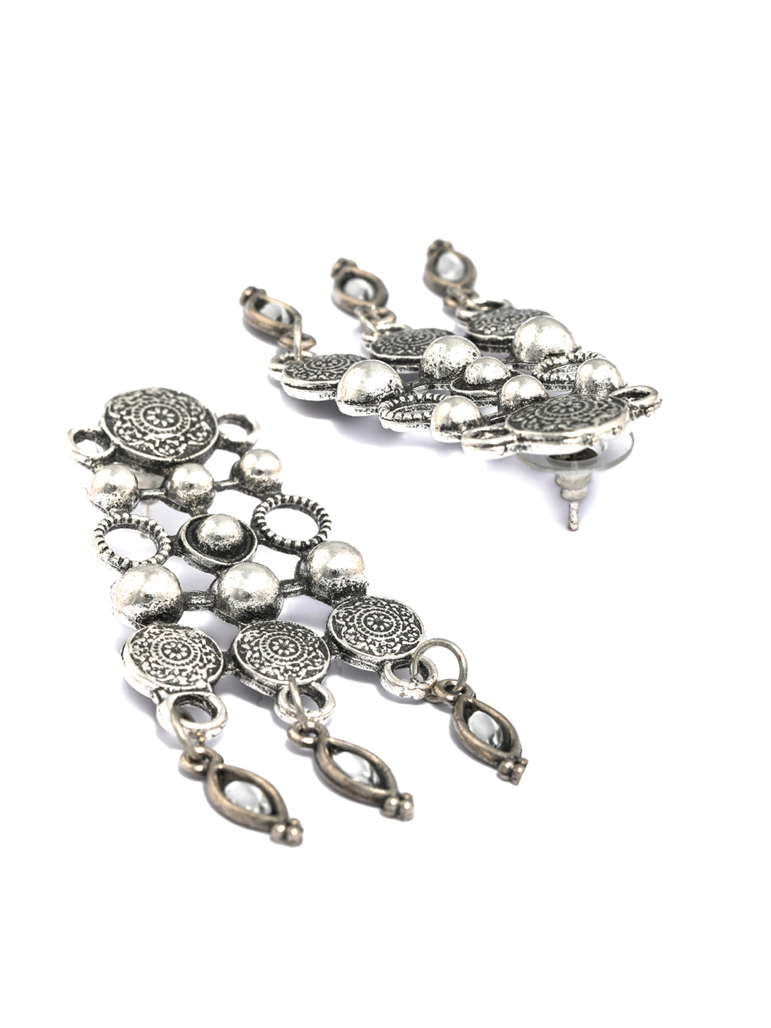 Priyaasi Women Tribal Coin Style Oxidised Jewellery Set - Grab2buy