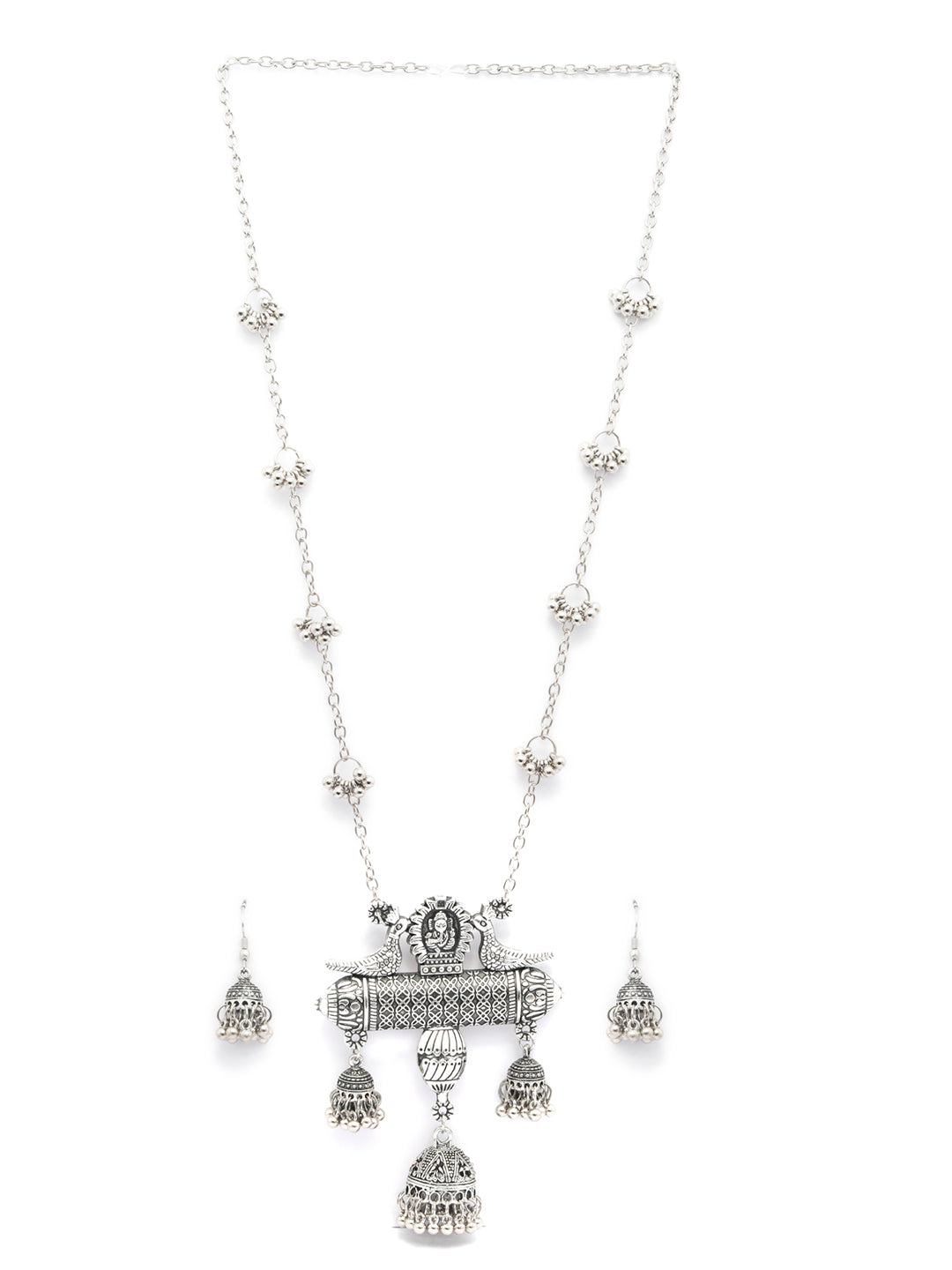 Priyaasi Women Tribal Ganesha Oxidised Jewellery Set - Grab2buy