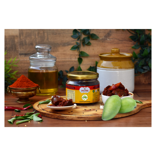 Tulasi Pickles Avakaya Pickle With Out Garlic (Mango) Genie India