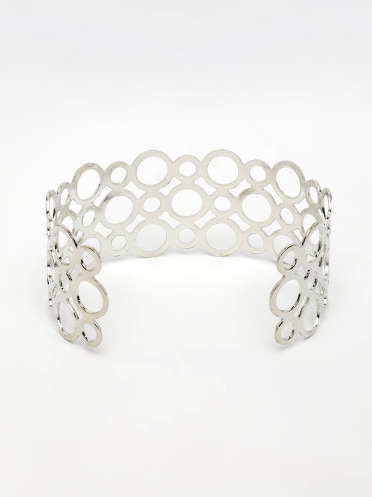 NVR Women's Silver-Plated Cuff Bracelet