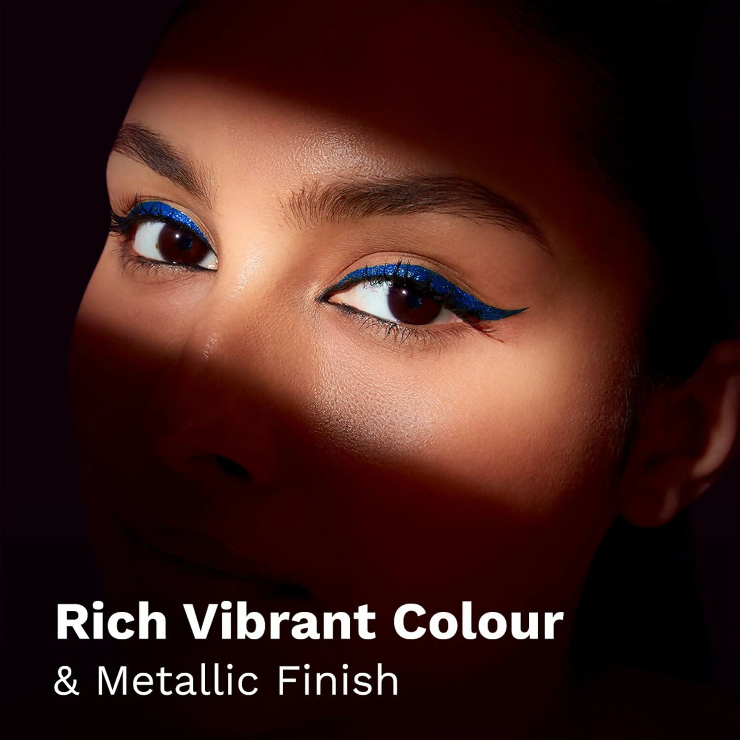 Pilgrim Metallic Eyeliner Blue Rebel, Long Lasting & Smudge Proof Enriched With Argan Oil - Grab2buy
