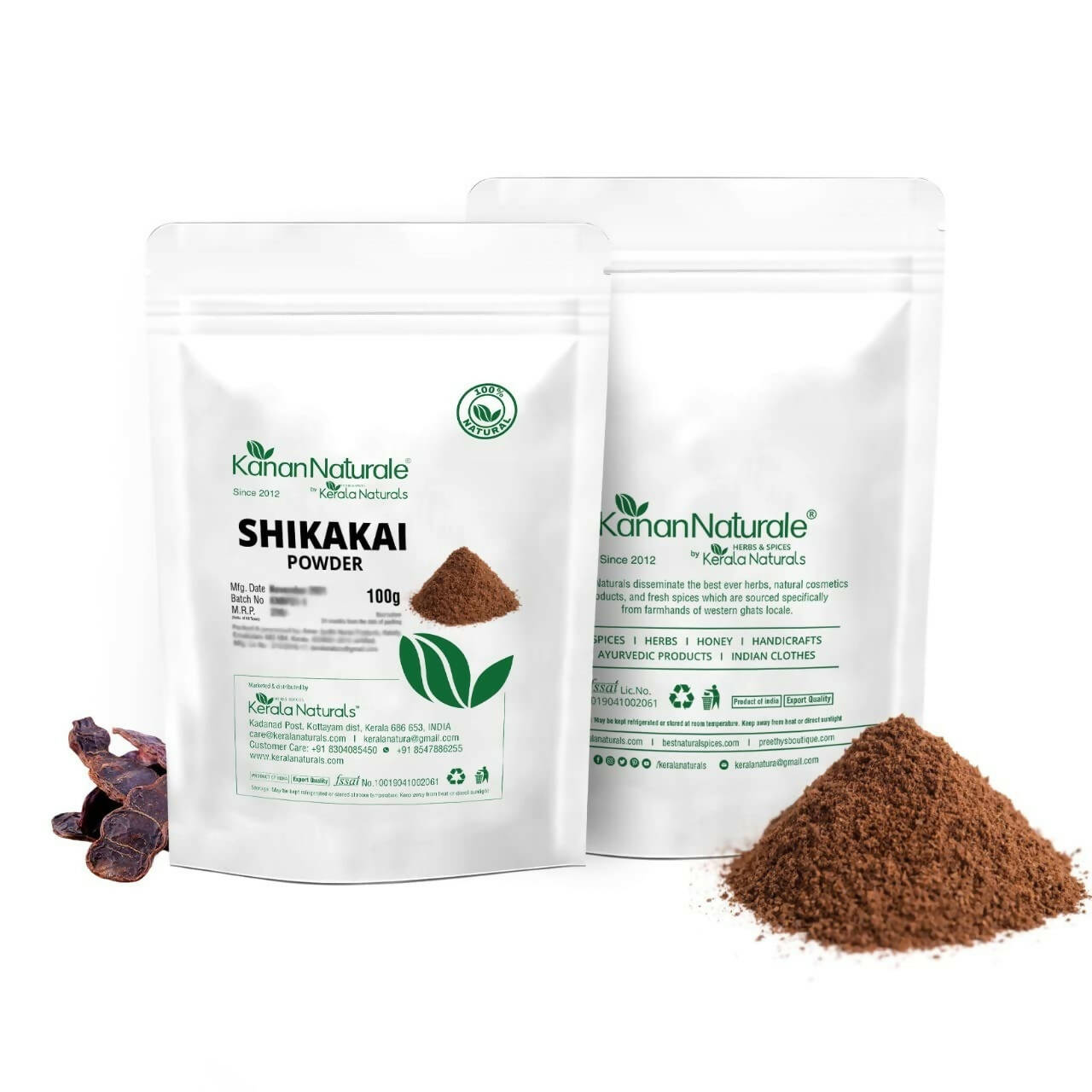 Kerala Naturals Shikakai Powder - Grab2buy
