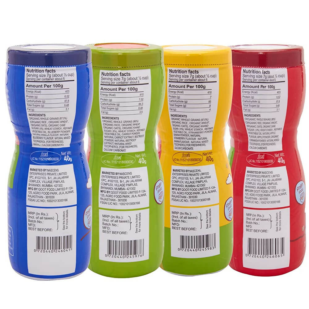 Happa Organic Multigrain Super Puffs Combo Of 4 (8 Months+) - Grab2buy