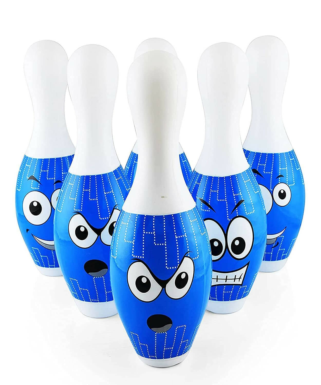 Sardar Ji Ki Dukan Plastic Big Size Bowling Set Game For Kids And Adult, 6 Pins 1 Large Balls (Multicolor), Standard - Grab2buy