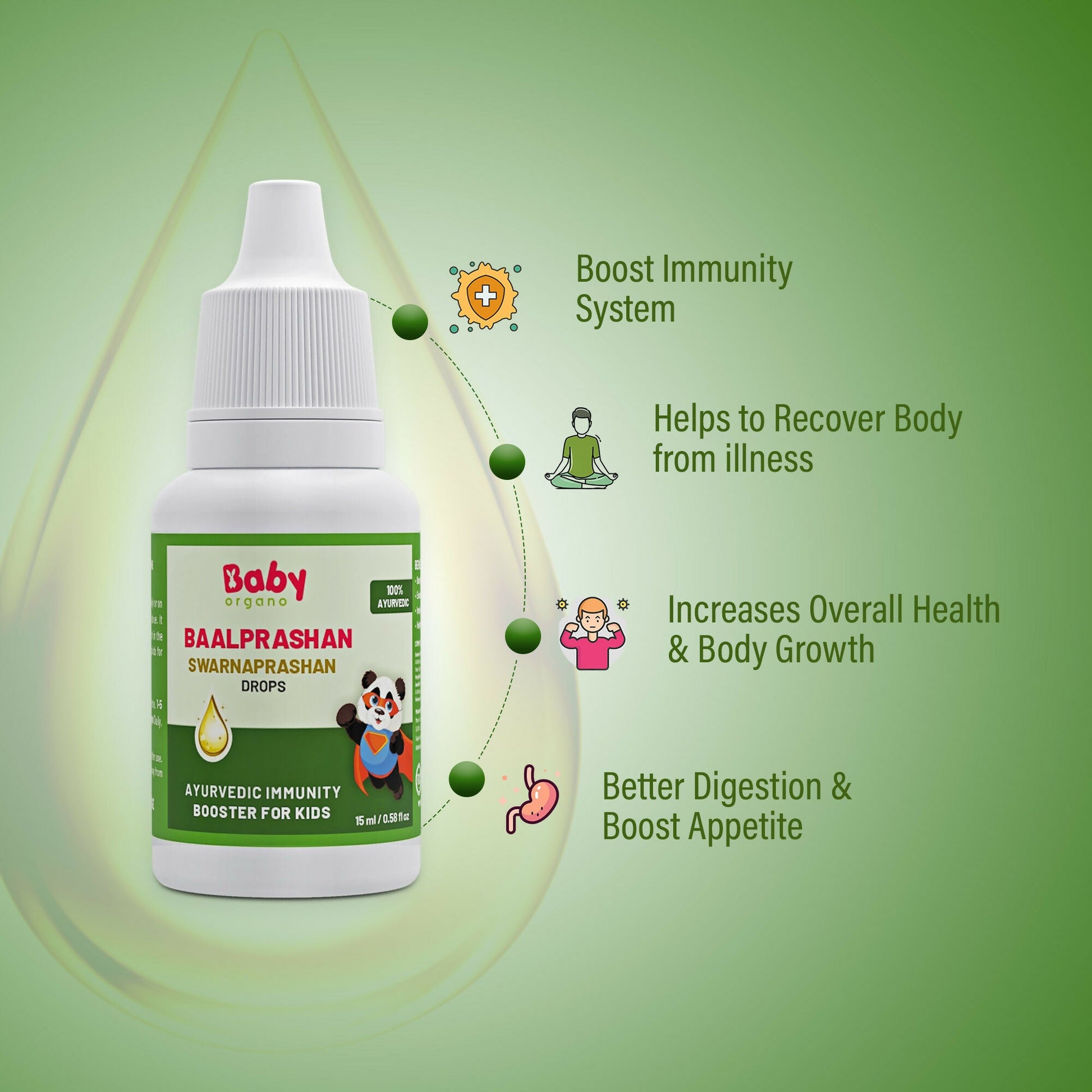 Babyorgano Swarnaprashan Drops (Baalprashan) - Grab2buy