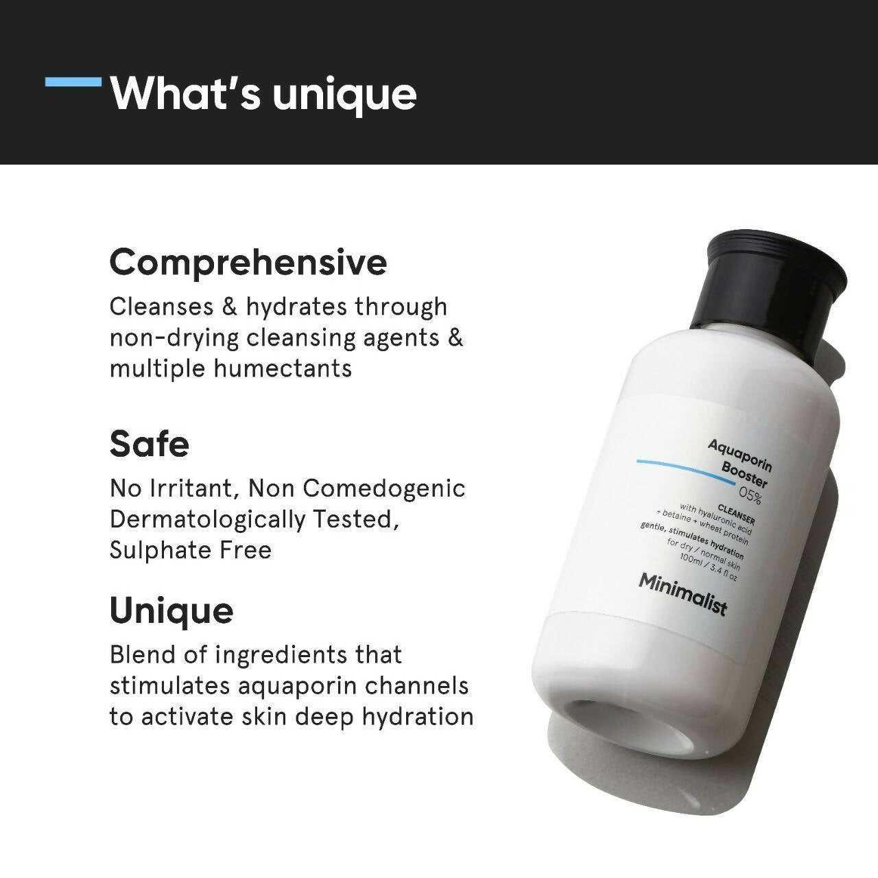 Minimalist Aquaporin Booster 05% Cleanser - Grab2buy