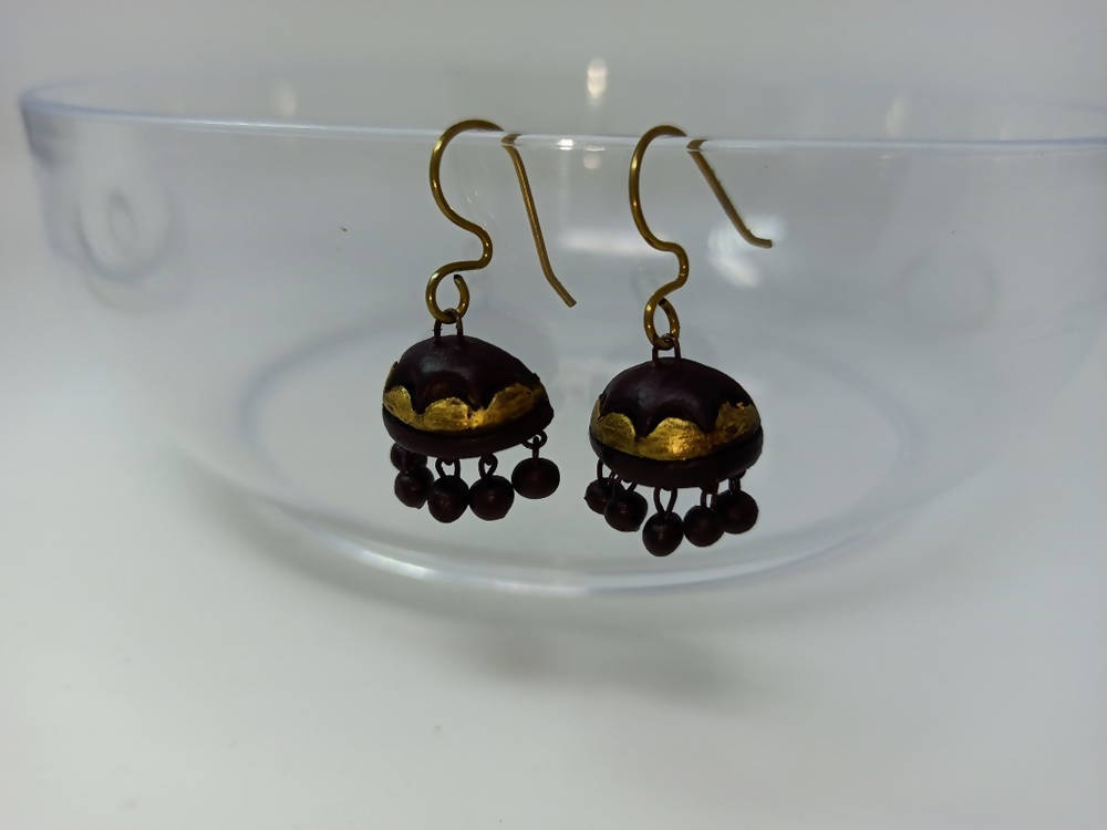 Terracotta Boho Style Jhumkas