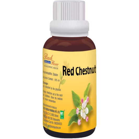 Bio India Homeopathy Bach Flower Red Chestnut Dilution – Homeopathic Over-Concern & Worry for Others Flower Remedy