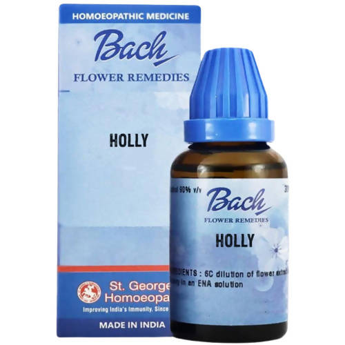 St. George’s Bach Flower Remedies Holly – Homeopathic Love, Envy & Emotional Harmony Flower Remedy