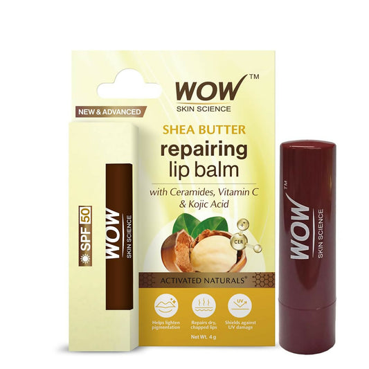 WOW Skin Science Shea Butter & Ceramides Repairing Lip Balm with SPF 50 Grab2Buy Wow Skin Science Grab2Buy