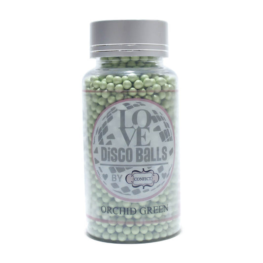 Confect Orchid Green Disco Balls Sprinkles 6 MM