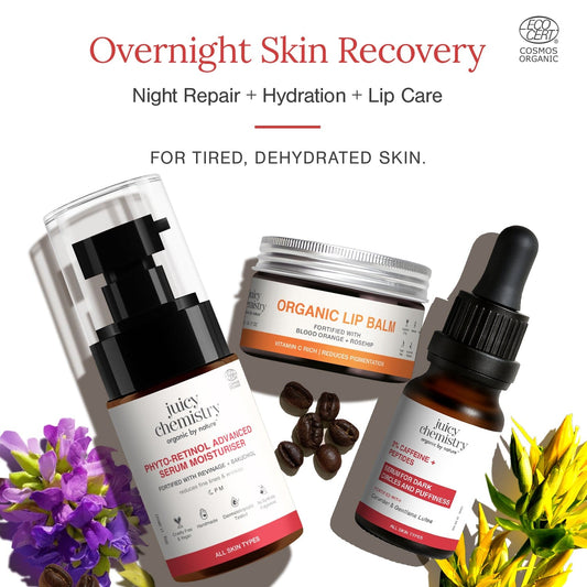 Overnight Skin Recovery Kit | For Night Repair, Anti-Ageing & Skin Renewal