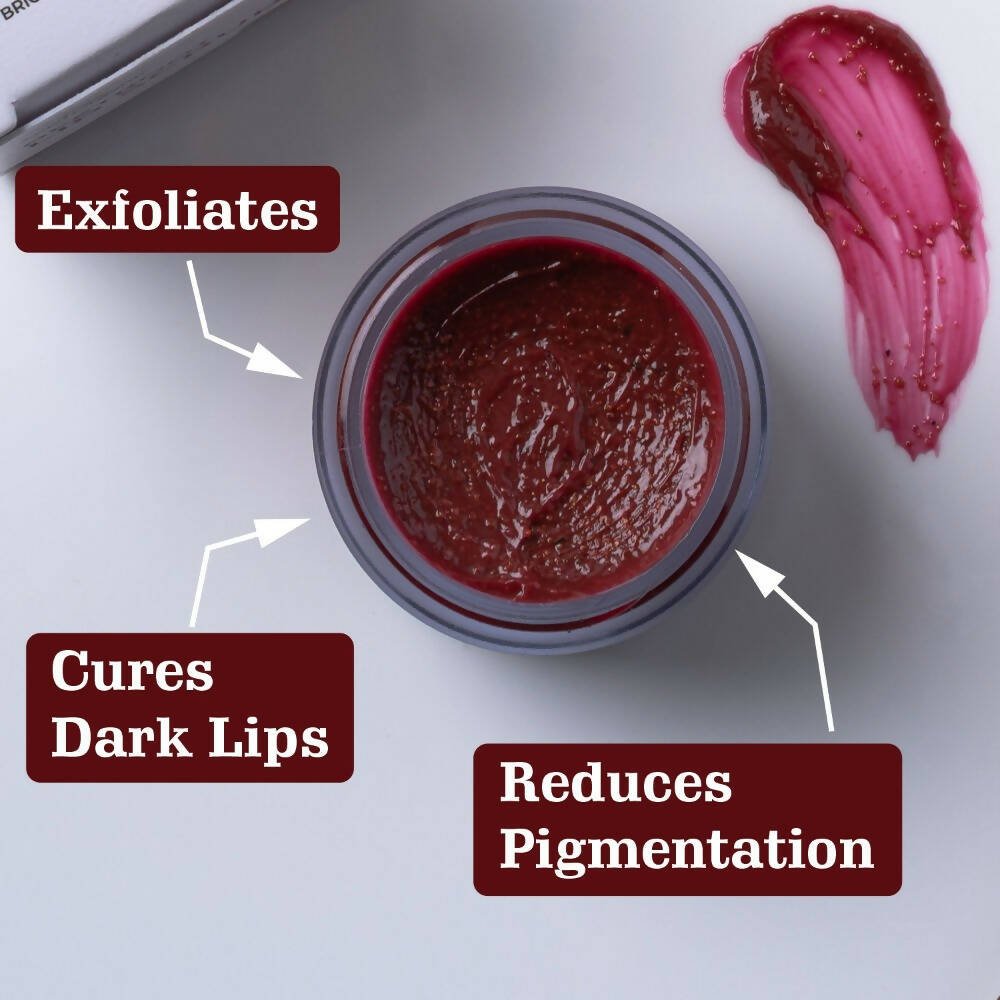 Aravi Organic Beetroot Lip Lightening Scrub Balm - Grab2buy