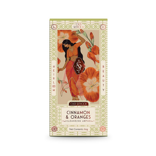 Old School Rituals Cinnamon & Oranges Cleansing Ubtan Natural Exfoliating Face Wash Powder Grab2Buy Old School Grab2Buy