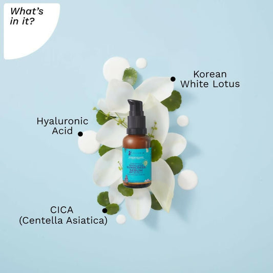 Pilgrim White Lotus Sunscreen Serum SPF 30 PA+++ - Grab2buy