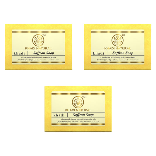 Khadi Natural Saffron Combo Pack Of 3 – 125gm Each