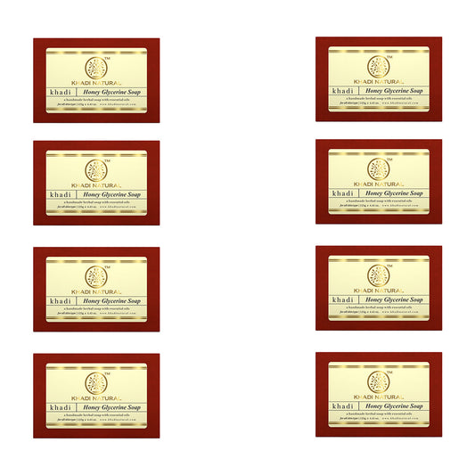 Khadi Natural Honey Glycerine Soap Combo Pack Of 8 – 125gm Each