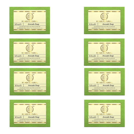Khadi Natural Herbal Avocado Soap Combo Pack Of 8 – 125gm Each