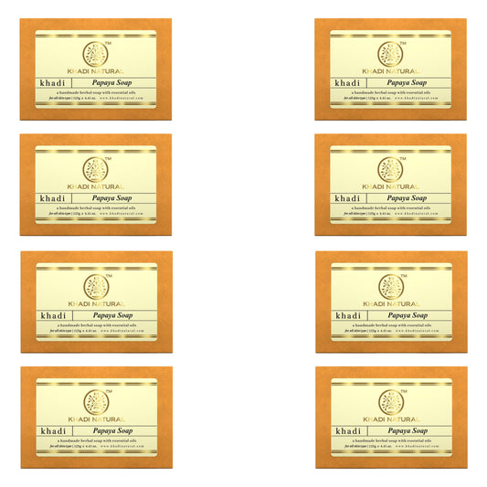 Khadi Natural Papaya Soap Combo Pack Of 8 – 125gm Each