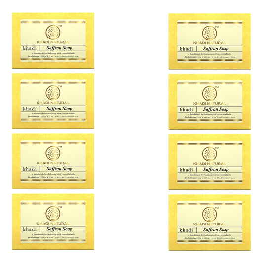 Khadi Natural Saffron Soap Combo Pack Of 8 – 125gm Each
