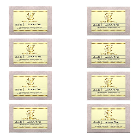 Khadi Natural Herbal Jasmine Soap Combo Pack Of 8 – 125gm Each