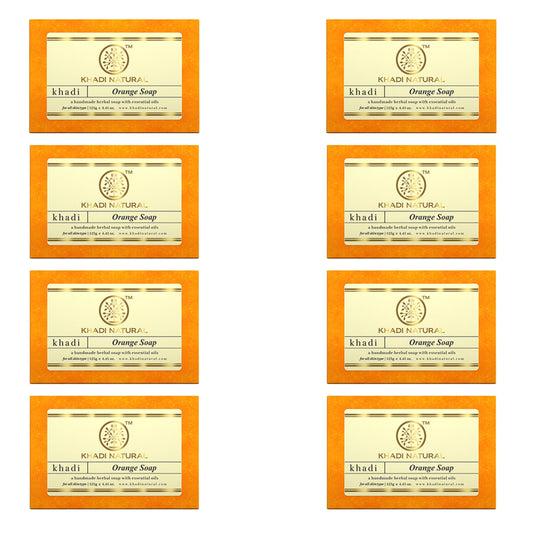 Khadi Natural Orange Soap Combo Pack Of 8 – 125gm Each