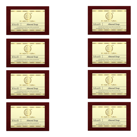 Khadi Natural Almond Soap Combo Pack Of 8 – 125gm Each