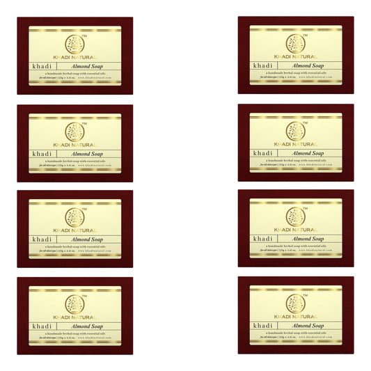 Khadi Natural Almond Soap Combo Pack Of 8 – 125gm Each