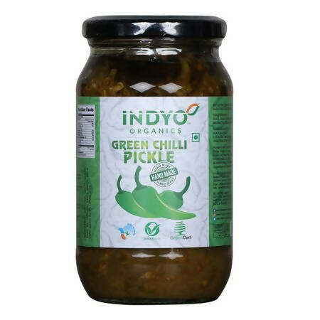 Indyo Organics Green Chilli Pickle - Grab2buy